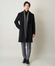 KHLEV80069 a.v.v MEN(アー・ヴェ・ヴェ) 【ビジネス/七五三/セレモニー】シャークスキンストレッチイージースラックス（セットアップ可） ダークグレー