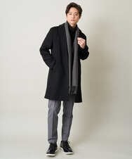 KHLEV80069 a.v.v MEN(アー・ヴェ・ヴェ) 【ビジネス/七五三/セレモニー】シャークスキンストレッチイージースラックス（セットアップ可） ダークグレー