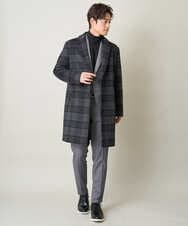 KHLEV80069 a.v.v MEN(アー・ヴェ・ヴェ) 【ビジネス/七五三/セレモニー】シャークスキンストレッチイージースラックス（セットアップ可） ダークグレー