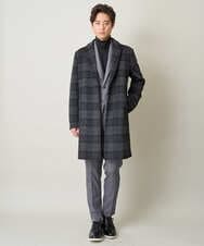 KHLEV80069 a.v.v MEN(アー・ヴェ・ヴェ) 【ビジネス/七五三/セレモニー】シャークスキンストレッチイージースラックス（セットアップ可） ダークグレー