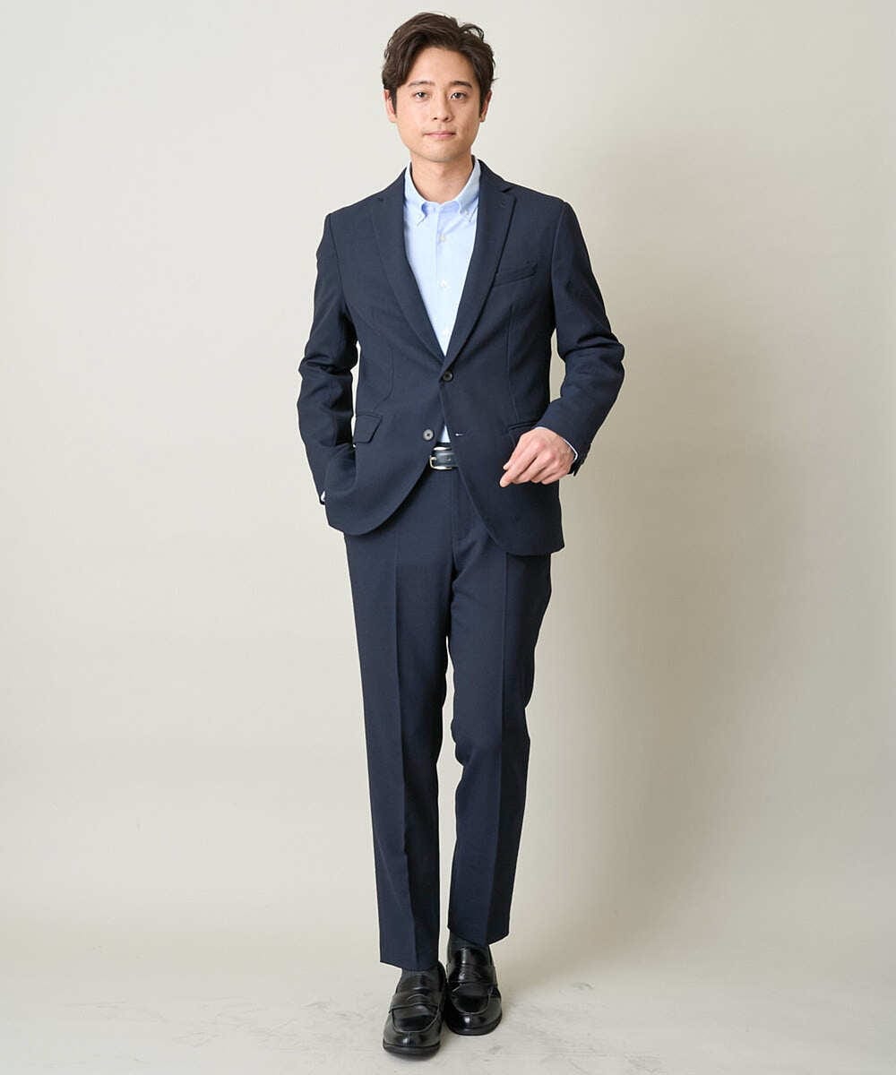 KHLEV81069 a.v.v MEN(アー・ヴェ・ヴェ) 【ビジネス/七五三/セレモニー】ドライオックススラックス（セットアップ可） ネイビー