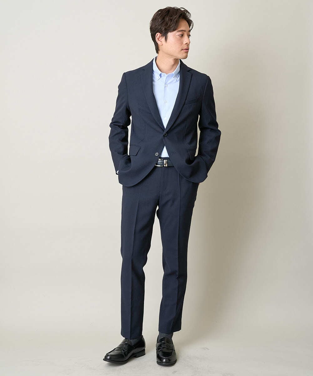 KHLEV81069 a.v.v MEN(アー・ヴェ・ヴェ) 【ビジネス/七五三/セレモニー】ドライオックススラックス（セットアップ可） ネイビー