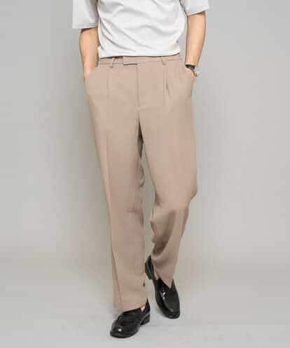 KHLFD13069 a.v.v MEN 【イージーケア/洗濯機で洗える/毛玉になりにくい/ストレッチ】メッシュストレッチワンタックワイドイージースラックス