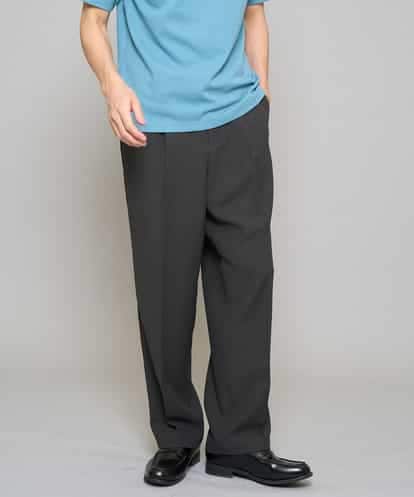 KHLFD13069 a.v.v MEN 【イージーケア/洗濯機で洗える/毛玉になりにくい/ストレッチ】メッシュストレッチワンタックワイドイージースラックス