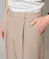 KHLFD13069 a.v.v MEN(アー・ヴェ・ヴェ) 【イージーケア/洗濯機で洗える/毛玉になりにくい/ストレッチ】メッシュストレッチワンタックワイドイージースラックス ダークグレー