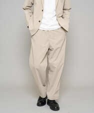 KHLFD17064 a.v.v MEN(アー・ヴェ・ヴェ) 【イージーケア/洗濯機で洗える/毛玉になりにくい/ストレッチ】春リライト ワイドシルエットイージーパンツ ダークグレー