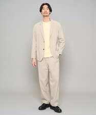 KHLFD17064 a.v.v MEN(アー・ヴェ・ヴェ) 【イージーケア/洗濯機で洗える/毛玉になりにくい/ストレッチ】春リライト ワイドシルエットイージーパンツ ダークグレー