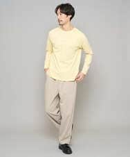 KHLFD17064 a.v.v MEN(アー・ヴェ・ヴェ) 【イージーケア/洗濯機で洗える/毛玉になりにくい/ストレッチ】春リライト ワイドシルエットイージーパンツ ダークグレー