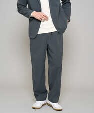 KHLFD17064 a.v.v MEN(アー・ヴェ・ヴェ) 【イージーケア/洗濯機で洗える/毛玉になりにくい/ストレッチ】春リライト ワイドシルエットイージーパンツ ダークグレー