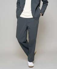 KHLFD17064 a.v.v MEN(アー・ヴェ・ヴェ) 【イージーケア/洗濯機で洗える/毛玉になりにくい/ストレッチ】春リライト ワイドシルエットイージーパンツ ダークグレー