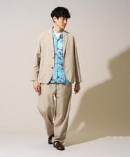 KHLFD17064 a.v.v MEN(アー・ヴェ・ヴェ) 春夏のカジュアルジャケットスタイルにぜひ【イージーケア/洗濯機で洗える/毛玉になりにくい/ストレッチ】春リライト ワイドシルエットイージーパンツ ダークグレー