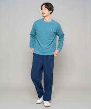 KHLFD17064 a.v.v MEN(アー・ヴェ・ヴェ) 【イージーケア/洗濯機で洗える/毛玉になりにくい/ストレッチ】春リライト ワイドシルエットイージーパンツ ダークグレー