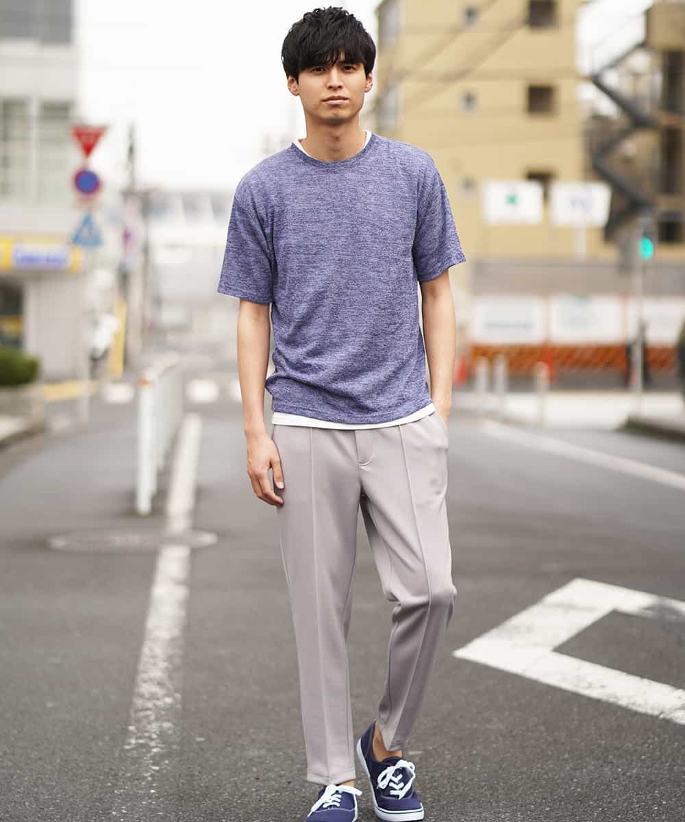 KHLFG11059 a.v.v MEN(アー・ヴェ・ヴェ) イージートラックパンツ ブラック