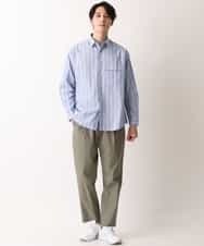 KHLFM20059 a.v.v MEN(アー・ヴェ・ヴェ) ワンタックイージーパンツ カーキ