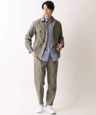 KHLFM20059 a.v.v MEN(アー・ヴェ・ヴェ) ワンタックイージーパンツ カーキ