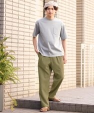 KHLFS17059 a.v.v MEN(アー・ヴェ・ヴェ) リライト セミルーズパンツ ブルー