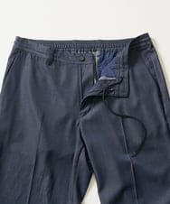 KHLGA25064 a.v.v MEN(アー・ヴェ・ヴェ) 【イージーケア/接触冷感】スマートシャンブレー フルレングス スラックス（セットアップ対応/S～XL展開） ダークグレー