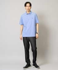 KHLGA25064 a.v.v MEN(アー・ヴェ・ヴェ) 【イージーケア/接触冷感】スマートシャンブレー フルレングス スラックス（セットアップ対応/S～XL展開） ダークグレー