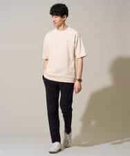 KHLGD15064 a.v.v MEN(アー・ヴェ・ヴェ) 【イージーケア/洗濯機で洗える/接触冷感/ストレッチ/シワになりにくい/毛玉になりにくい】ヘリンボーンストレッチ５ポケットパンツ ブラック