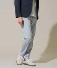 KHLGD15064 a.v.v MEN(アー・ヴェ・ヴェ) 【イージーケア/洗濯機で洗える/接触冷感/ストレッチ/シワになりにくい/毛玉になりにくい】ヘリンボーンストレッチ５ポケットパンツ ブラック