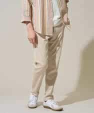 KHLGD15064 a.v.v MEN(アー・ヴェ・ヴェ) 【イージーケア/洗濯機で洗える/接触冷感/ストレッチ/シワになりにくい/毛玉になりにくい】ヘリンボーンストレッチ５ポケットパンツ ブラック