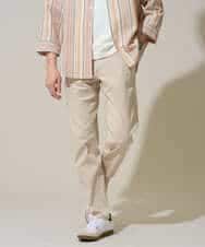 KHLGD15064 a.v.v MEN(アー・ヴェ・ヴェ) 【イージーケア/洗濯機で洗える/接触冷感/ストレッチ/シワになりにくい/毛玉になりにくい】ヘリンボーンストレッチ５ポケットパンツ ブラック