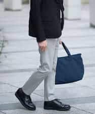 KHLGD15064 a.v.v MEN(アー・ヴェ・ヴェ) 【イージーケア/洗濯機で洗える/接触冷感/ストレッチ/シワになりにくい/毛玉になりにくい】ヘリンボーンストレッチ５ポケットパンツ ブラック