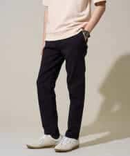 KHLGD15064 a.v.v MEN(アー・ヴェ・ヴェ) 【イージーケア/洗濯機で洗える/接触冷感/ストレッチ/シワになりにくい/毛玉になりにくい】ヘリンボーンストレッチ５ポケットパンツ ブラック