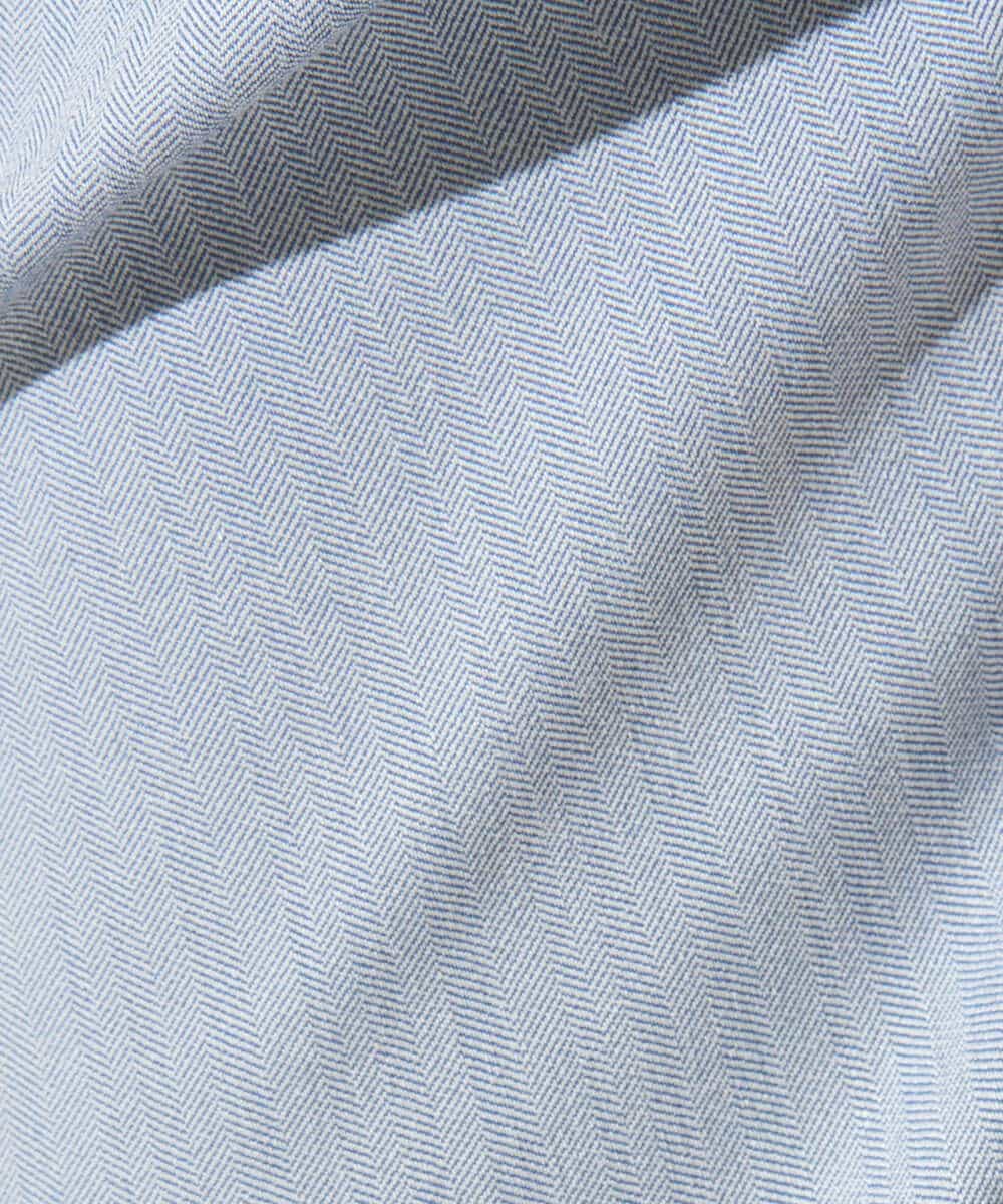 KHLGD15064 a.v.v MEN(アー・ヴェ・ヴェ) 【イージーケア/洗濯機で洗える/接触冷感/ストレッチ/シワになりにくい/毛玉になりにくい】ヘリンボーンストレッチ５ポケットパンツ ブラック