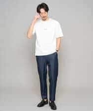 KHLGD22064 a.v.v MEN(アー・ヴェ・ヴェ) 【イージーケア/接触冷感】デニムライクストレッチセミルーズパンツ ダークグレー