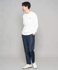 KHLGD22064 a.v.v MEN(アー・ヴェ・ヴェ) 【イージーケア/接触冷感】デニムライクストレッチセミルーズパンツ ダークグレー