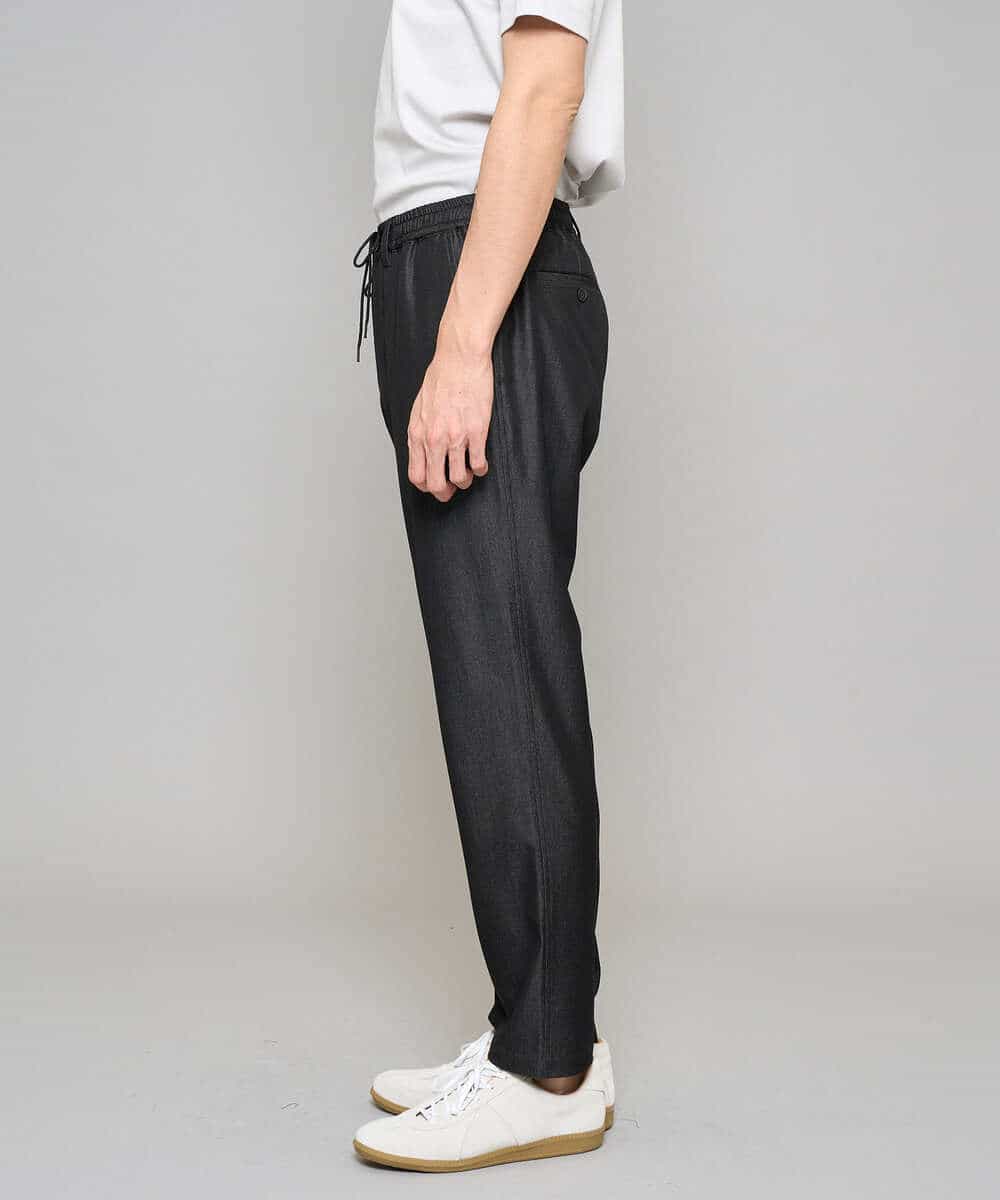 KHLGD22064 a.v.v MEN(アー・ヴェ・ヴェ) 【イージーケア/接触冷感】デニムライクストレッチセミルーズパンツ ダークグレー