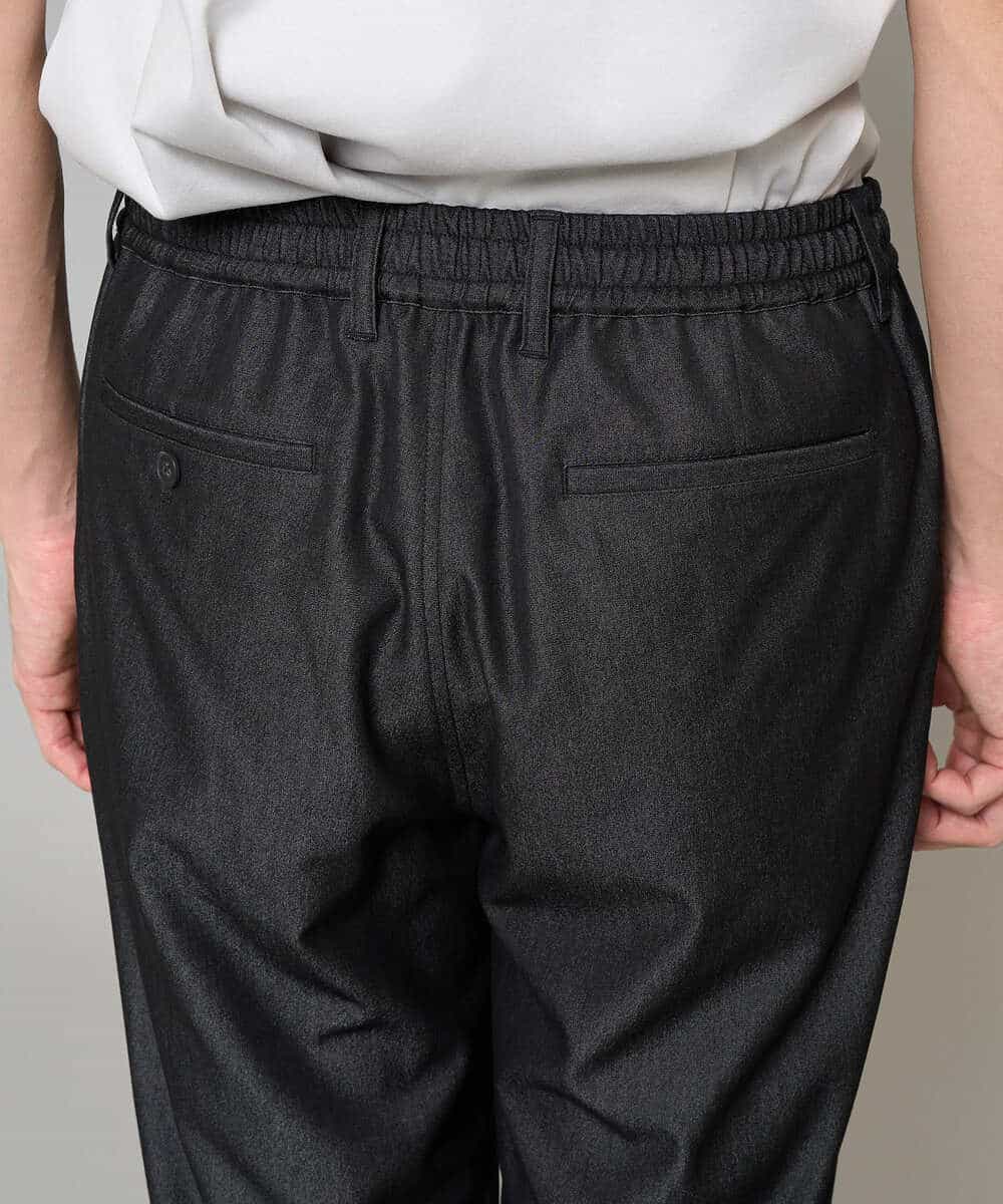 KHLGD22064 a.v.v MEN(アー・ヴェ・ヴェ) 【イージーケア/接触冷感】デニムライクストレッチセミルーズパンツ ダークグレー