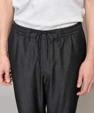 KHLGD22064 a.v.v MEN(アー・ヴェ・ヴェ) 【イージーケア/接触冷感】デニムライクストレッチセミルーズパンツ ダークグレー