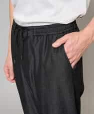 KHLGD22064 a.v.v MEN(アー・ヴェ・ヴェ) 【イージーケア/接触冷感】デニムライクストレッチセミルーズパンツ ダークグレー