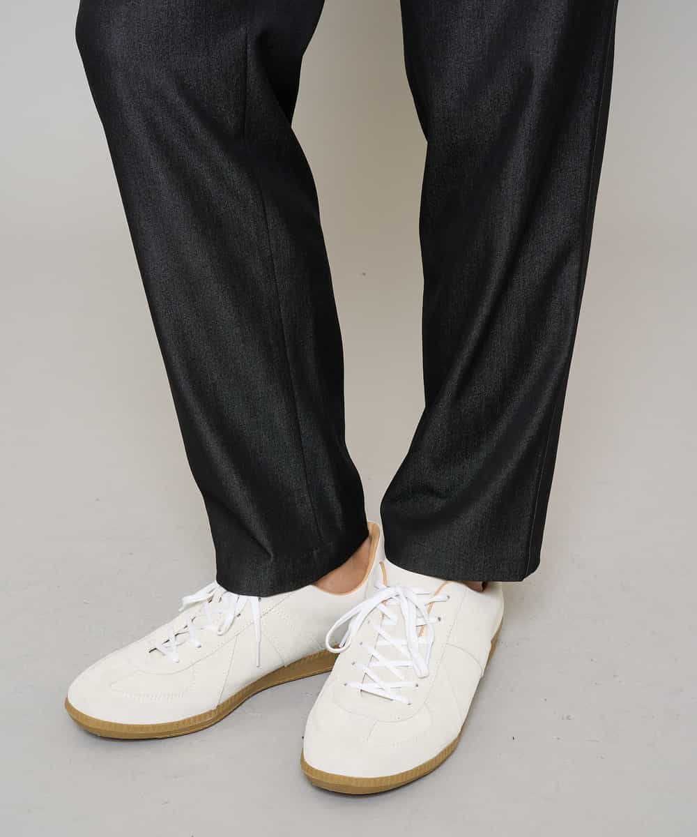 KHLGD22064 a.v.v MEN(アー・ヴェ・ヴェ) 【イージーケア/接触冷感】デニムライクストレッチセミルーズパンツ ダークグレー