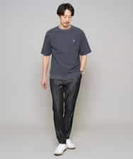 KHLGD25064 a.v.v MEN(アー・ヴェ・ヴェ) 【イージーケア/接触冷感】デニムライクストレッチスマートスラックス ダークグレー