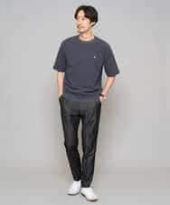 KHLGD25064 a.v.v MEN(アー・ヴェ・ヴェ) 【イージーケア/接触冷感】デニムライクストレッチスマートスラックス ダークグレー