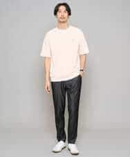 KHLGD25064 a.v.v MEN(アー・ヴェ・ヴェ) 【イージーケア/接触冷感】デニムライクストレッチスマートスラックス ダークグレー