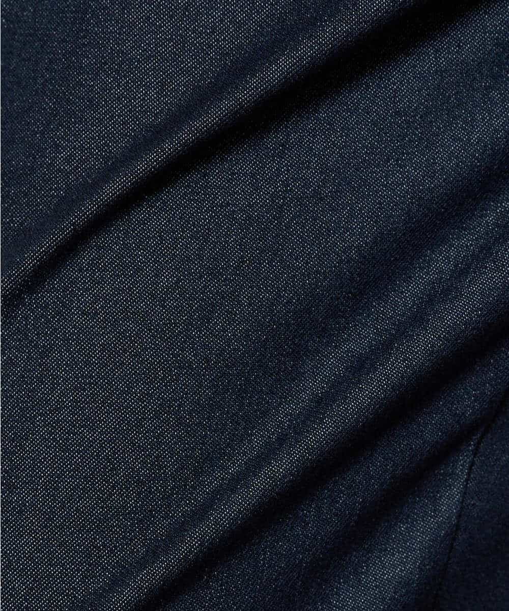 KHLGD25064 a.v.v MEN(アー・ヴェ・ヴェ) 【イージーケア/接触冷感】デニムライクストレッチスマートスラックス ダークグレー