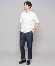 KHLGD26064 a.v.v MEN(アー・ヴェ・ヴェ) 【イージーケア/接触冷感】デニムライクストレッチアンクルセミルーズパンツ ダークグレー