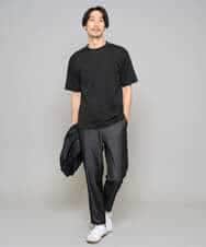 KHLGD26064 a.v.v MEN(アー・ヴェ・ヴェ) 【イージーケア/接触冷感】デニムライクストレッチアンクルセミルーズパンツ ダークグレー