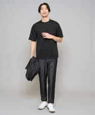 KHLGD26064 a.v.v MEN(アー・ヴェ・ヴェ) 【イージーケア/接触冷感】デニムライクストレッチアンクルセミルーズパンツ ダークグレー