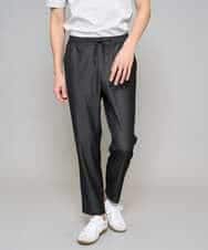 KHLGD26064 a.v.v MEN(アー・ヴェ・ヴェ) 【イージーケア/接触冷感】デニムライクストレッチアンクルセミルーズパンツ ダークグレー