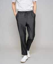 KHLGD26064 a.v.v MEN(アー・ヴェ・ヴェ) 【イージーケア/接触冷感】デニムライクストレッチアンクルセミルーズパンツ ダークグレー