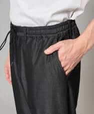 KHLGD26064 a.v.v MEN(アー・ヴェ・ヴェ) 【イージーケア/接触冷感】デニムライクストレッチアンクルセミルーズパンツ ダークグレー