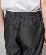 KHLGD26064 a.v.v MEN(アー・ヴェ・ヴェ) 【イージーケア/接触冷感】デニムライクストレッチアンクルセミルーズパンツ ダークグレー