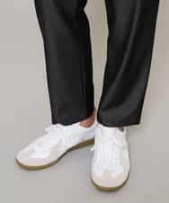 KHLGD26064 a.v.v MEN(アー・ヴェ・ヴェ) 【イージーケア/接触冷感】デニムライクストレッチアンクルセミルーズパンツ ダークグレー