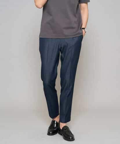 KHLGD35064 a.v.v MEN 【イージーケア/接触冷感】デニムライクストレッチアンクルスマートスラックス