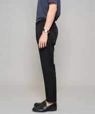 KHLGD35064 a.v.v MEN(アー・ヴェ・ヴェ) 【イージーケア/接触冷感】デニムライクストレッチアンクルスマートスラックス ブラック